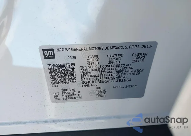 3GKALMEG2TL291864: 44461085