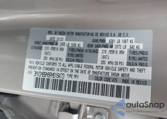 3MVDMBBM6RM616473: 44461191