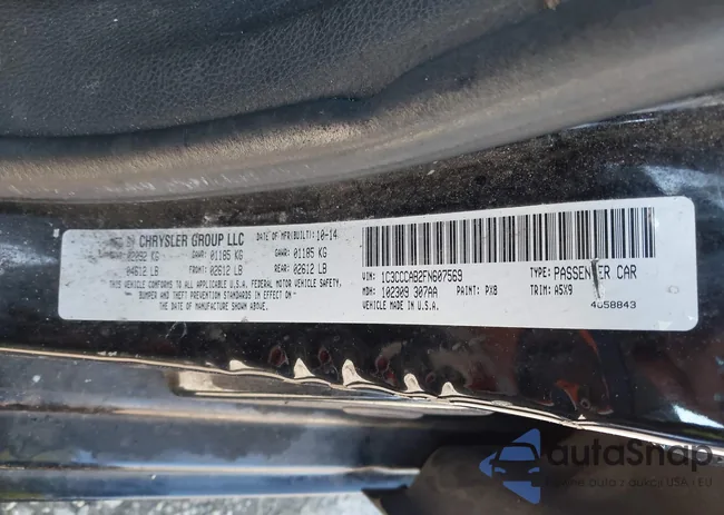 1C3CCCAB2FN607569: 44461216