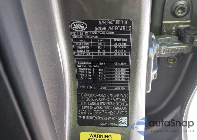 SALCJ2FX7PH322732: 44461219