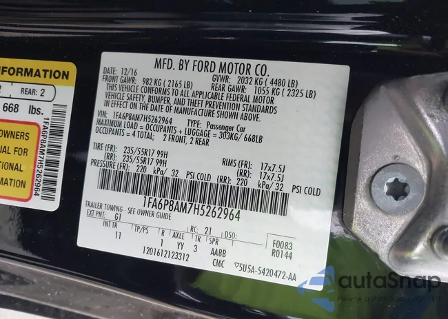 1FA6P8AM7H5262964: 44461224