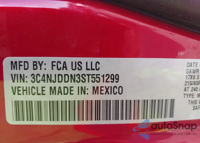 3C4NJDDN3ST551299: 44461243