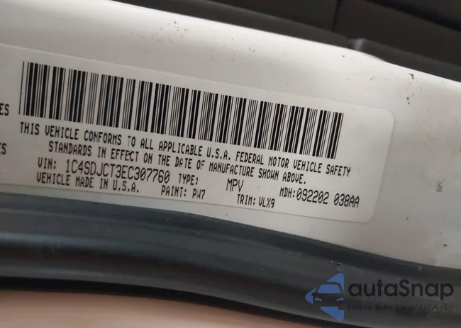 1C4SDJCT3EC307760: 44460334