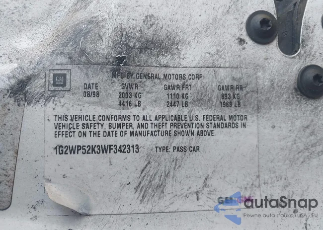 1G2WP52K3WF342313: 44460466