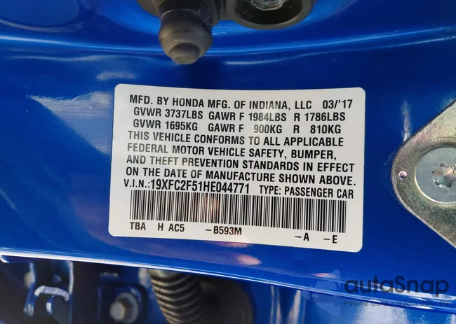 19XFC2F51HE044771: 44460591