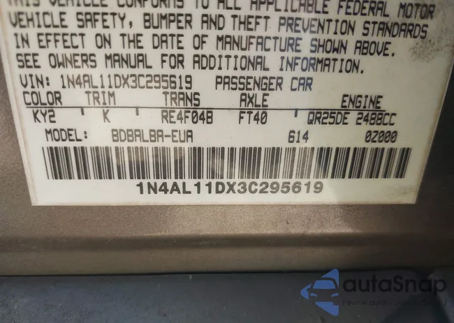1N4AL11DX3C295619: 44460602