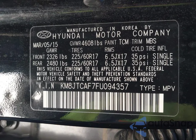 KM8JTCAF7FU094357: 44460698