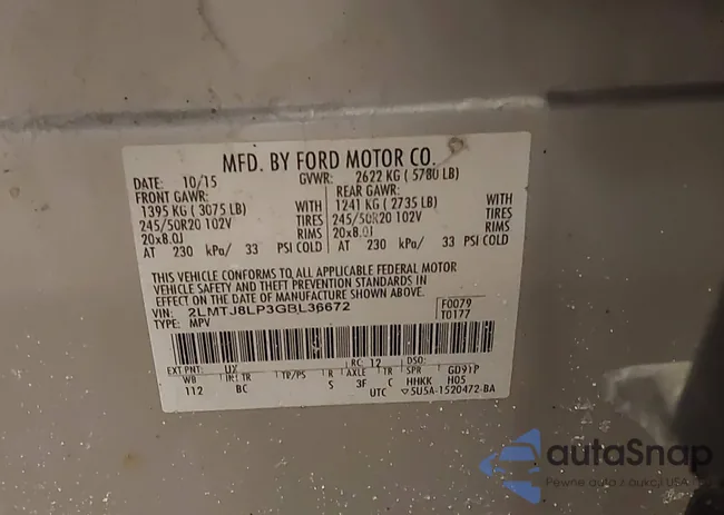 2LMTJ8LP3GBL36672: 44461745