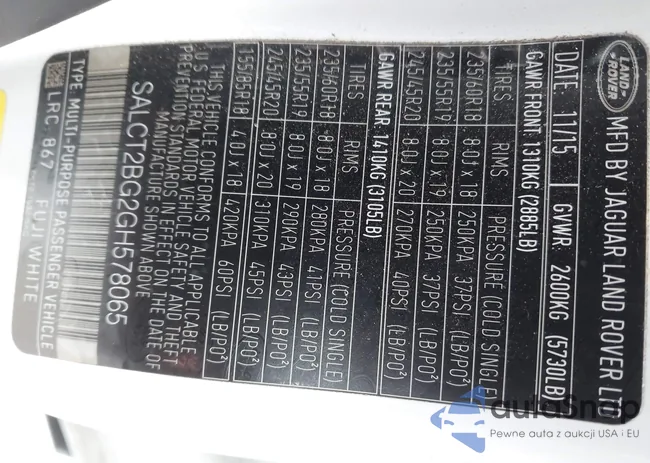 SALCT2BG2GH578065: 44461804