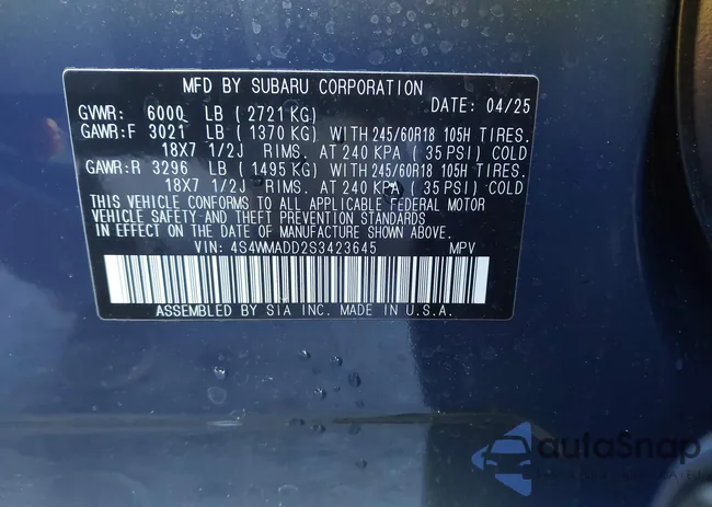 4S4WMADD2S3423645: 44462038