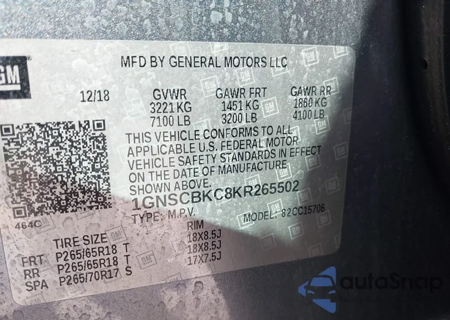 1GNSCBKC8KR265502: 44462124