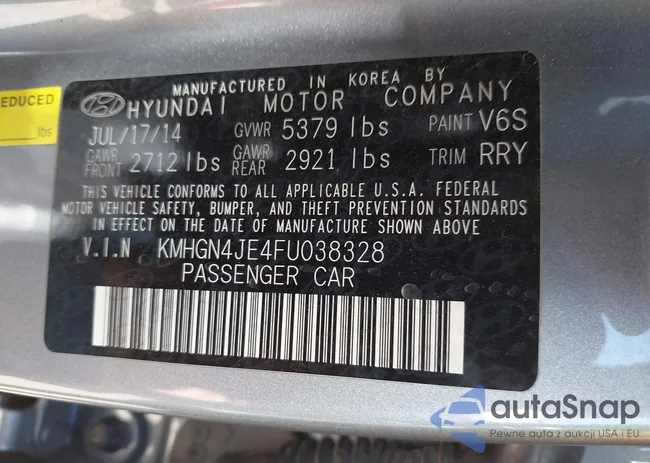 KMHGN4JE4FU038328: 44462175