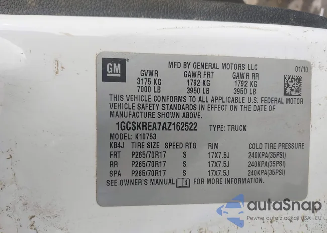 1GCSKREA7AZ162522: 44461377