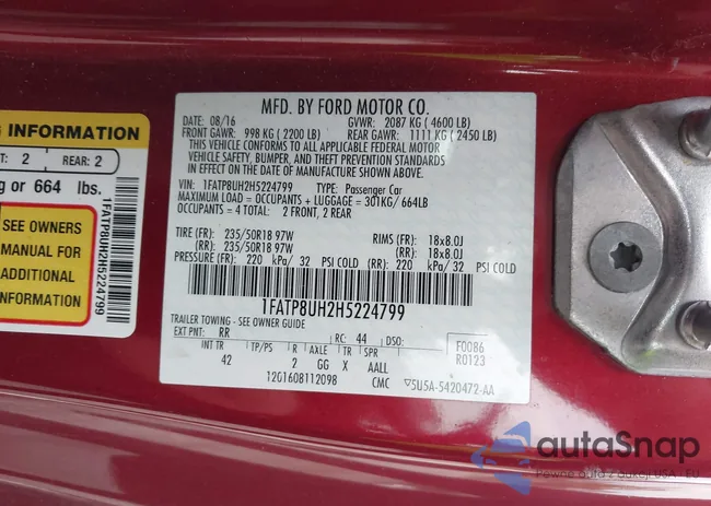 1FATP8UH2H5224799: 44461571