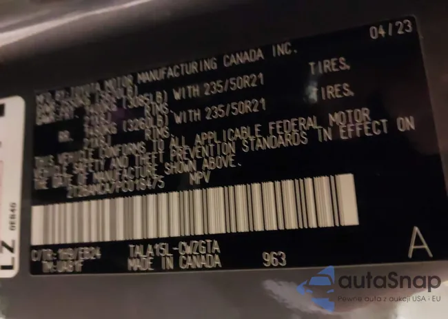 2T2BAMCA7PC018475: 44461640