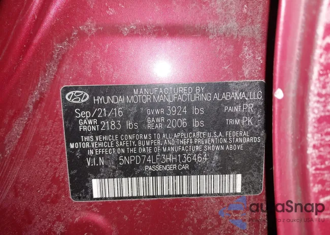 5NPD74LF3HH136464: 44462761