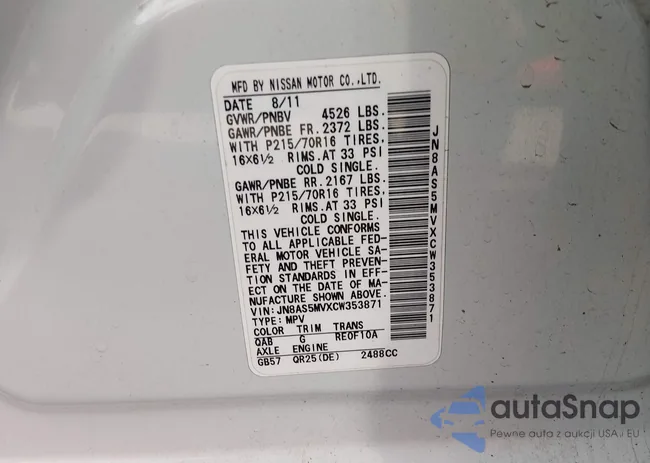 JN8AS5MVXCW353871: 44462803