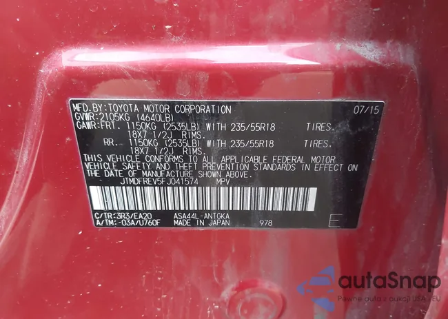 JTMDFREV5FJ041574: 44462837