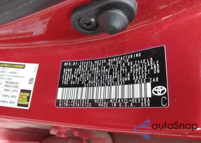 5YFT4RCE1LP013637: 44462987