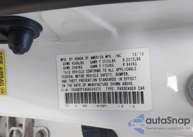 19UUB2F34GA004275: 44462343