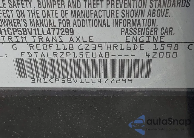 3N1CP5BV1LL477299: 44462481