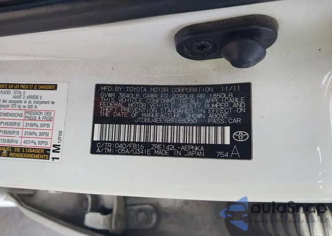 JTDBU4EEXB9168350: 44462601