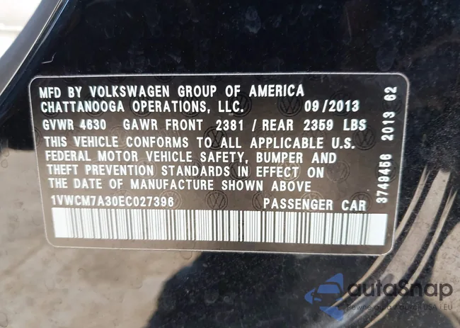 1VWCM7A30EC027396: 44463899