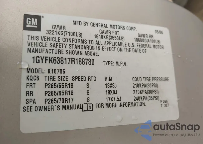 1GYFK63817R188780: 44464058