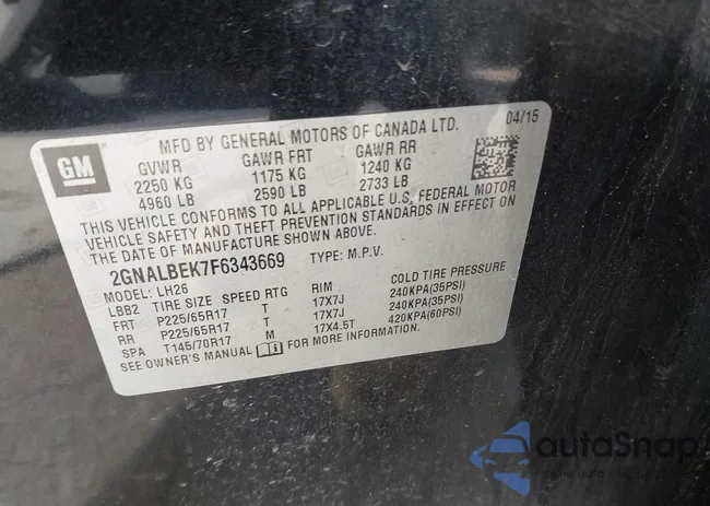 2GNALBEK7F6343669: 44464161