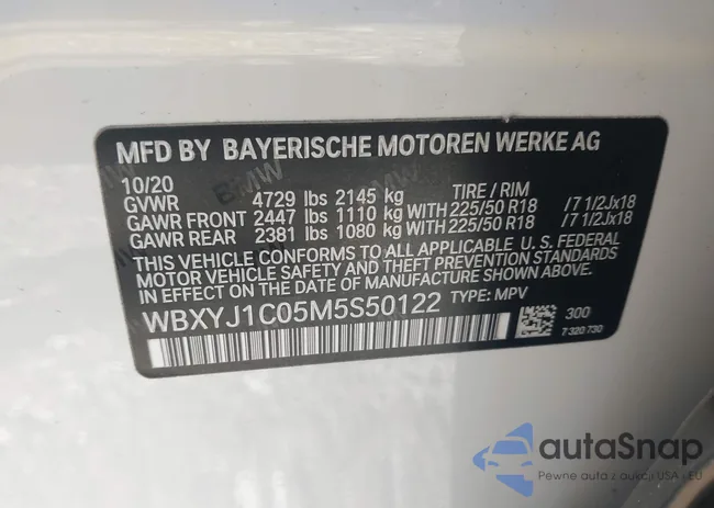 WBXYJ1C05M5S50122: 44463356