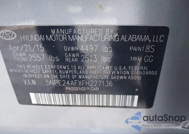 5NPE24AFXFH227136: 44463396