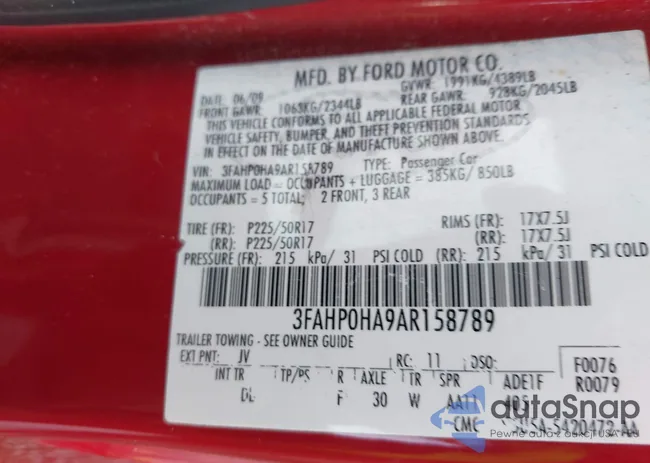 3FAHP0HA9AR158789: 44463476