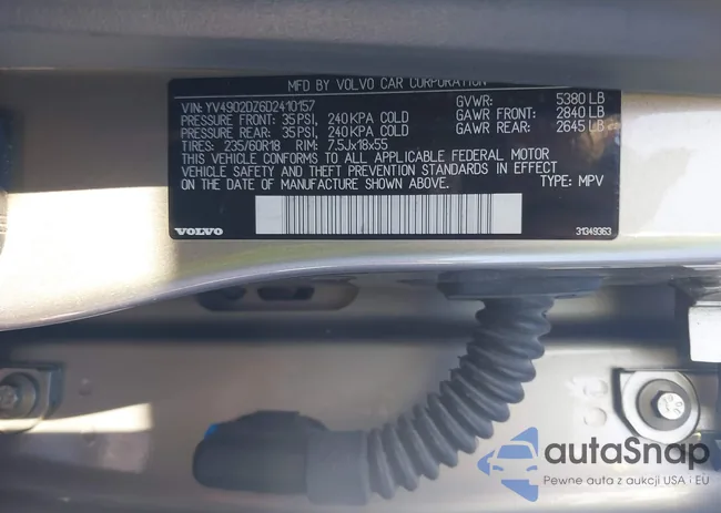 YV4902DZ6D2410157: 44463555