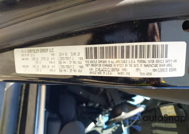 1C4BJWCG1CL160764: 44463694