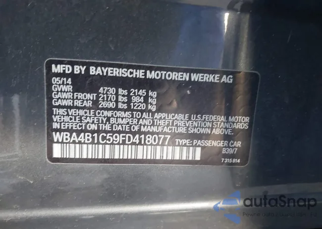 WBA4B1C59FD418077: 44463721