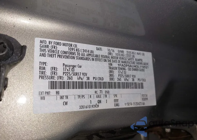 1FADP5AU4GL119521: 44464828