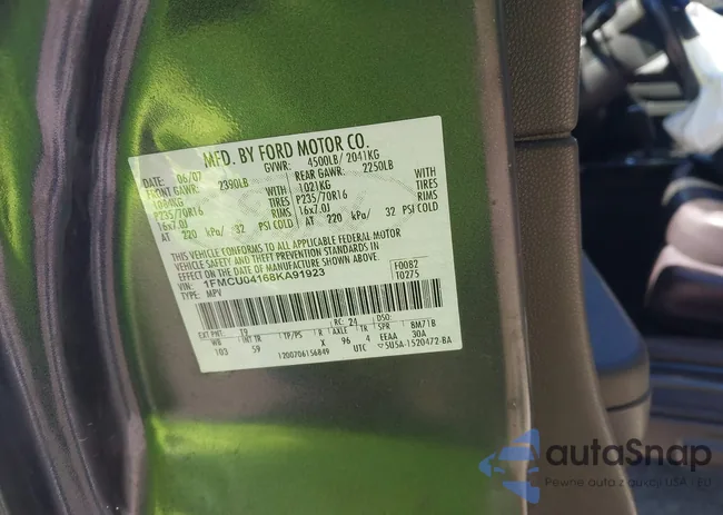 1FMCU04168KA91923: 44464846