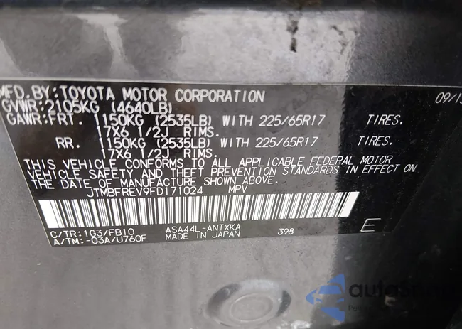 JTMBFREV9FD171024: 44464932