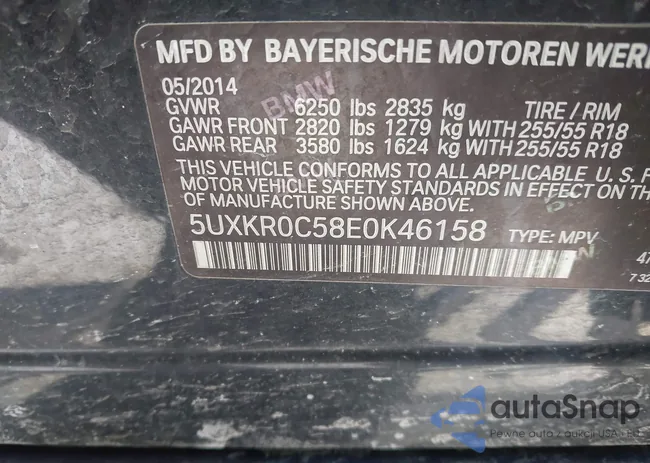 5UXKR0C58E0K46158: 44465069