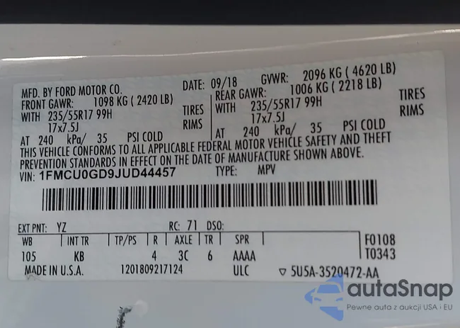 1FMCU0GD9JUD44457: 44465161