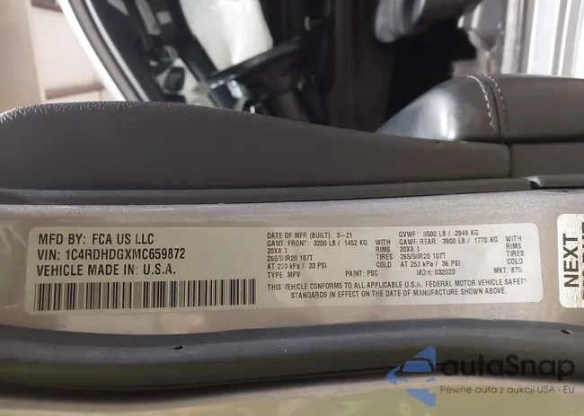 1C4RDHDGXMC659872: 44465319