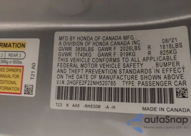 2HGFE2F22NH520785: 44464338