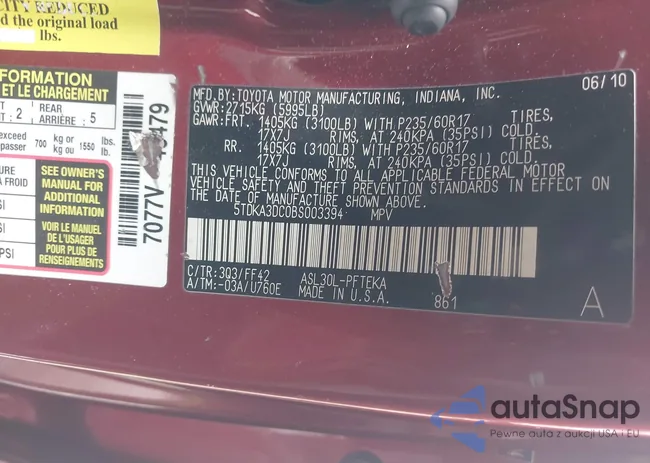 5TDKA3DC0BS003394: 44464380