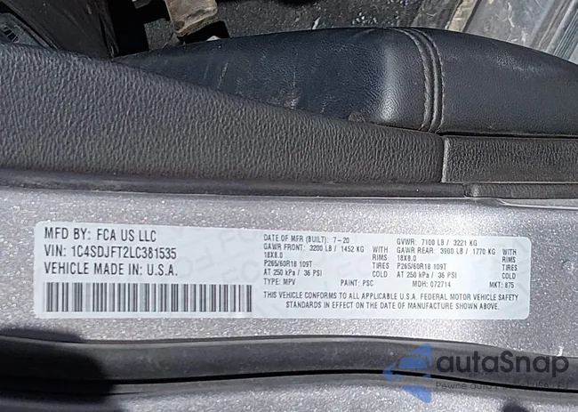 1C4SDJFT2LC381535: 44464553