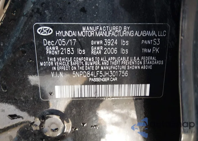 5NPD84LF5JH301756: 44464587