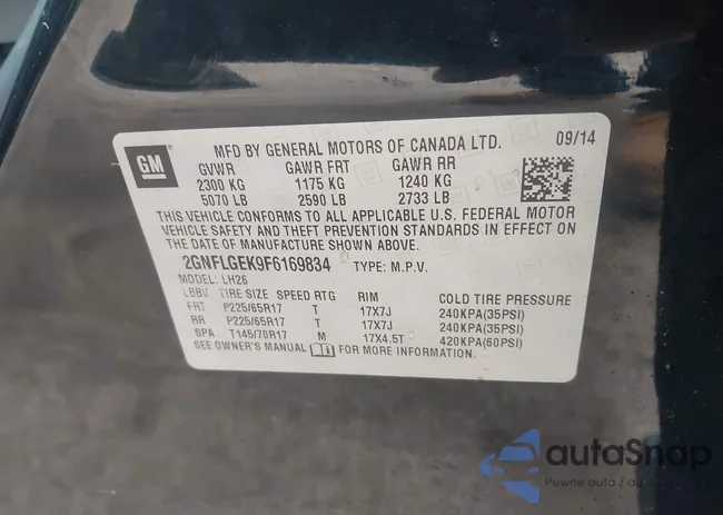 2GNFLGEK9F6169834: 44464598