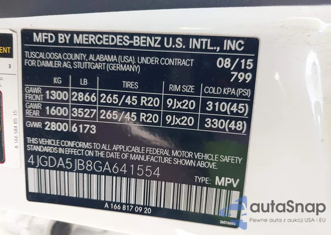 4JGDA5JB8GA641554: 44464599