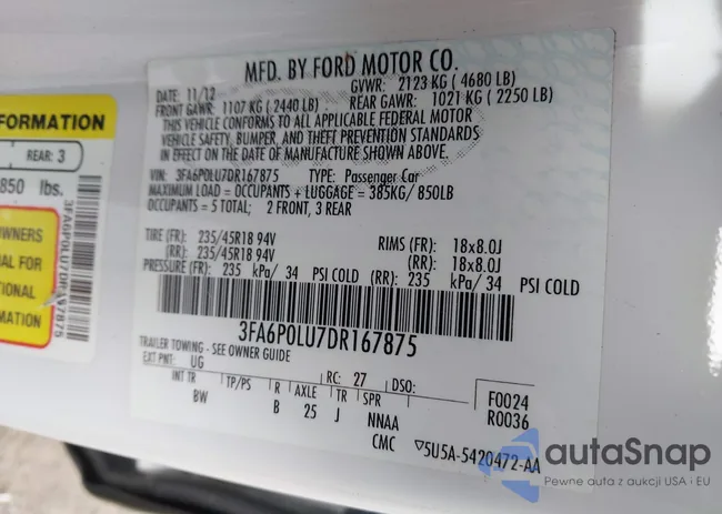 3FA6P0LU7DR167875: 44464603