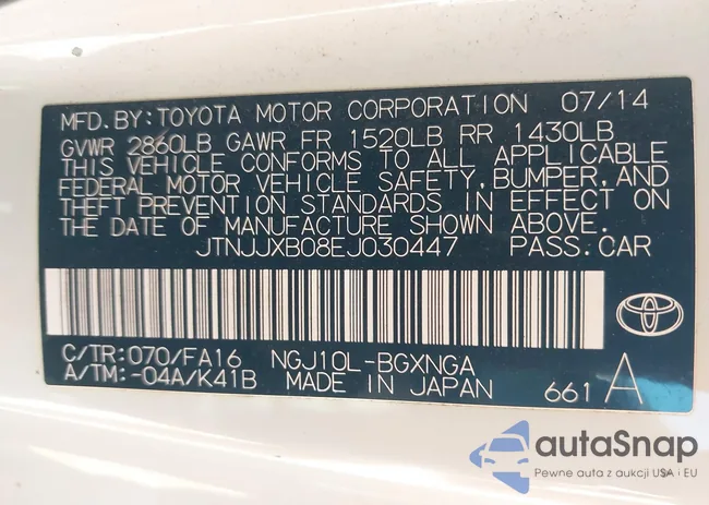 JTNJJXB08EJ030447: 44466033