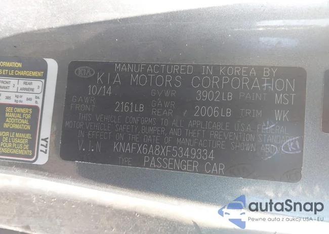 KNAFX6A8XF5349334: 44466052